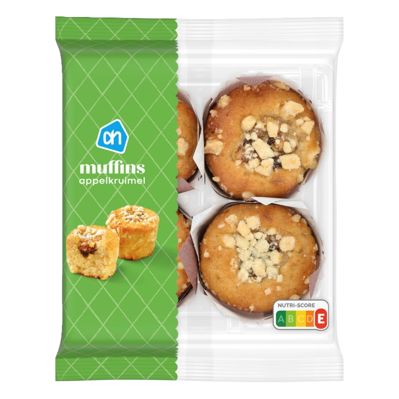 AH Appel crumble muffins