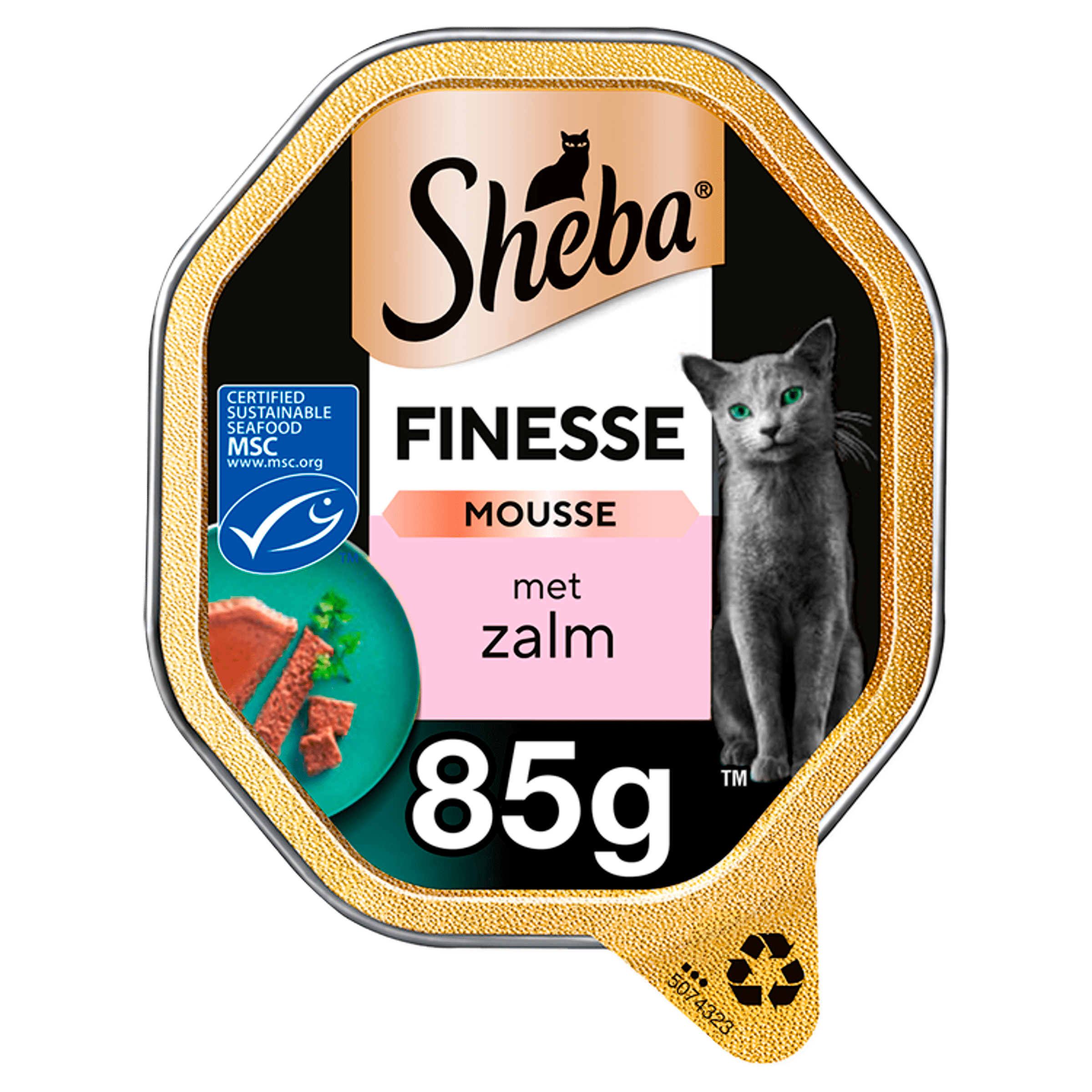 Sheba Finesse Mousse Zalm Kattenvoer