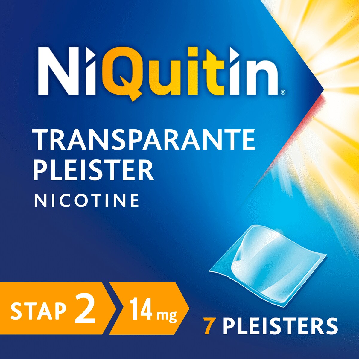 NiQuitin Clear Nicotine Pleisters Stoppen met roken 14 mg