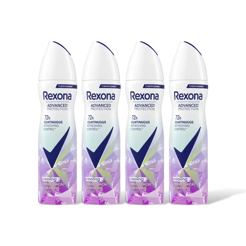 Rexona Cooling frozen acai & jasmine 4-pack