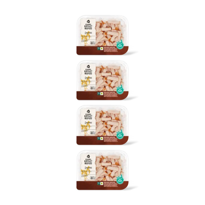 AH Scharrel kipfiletreepjes gerookt 4-pack
