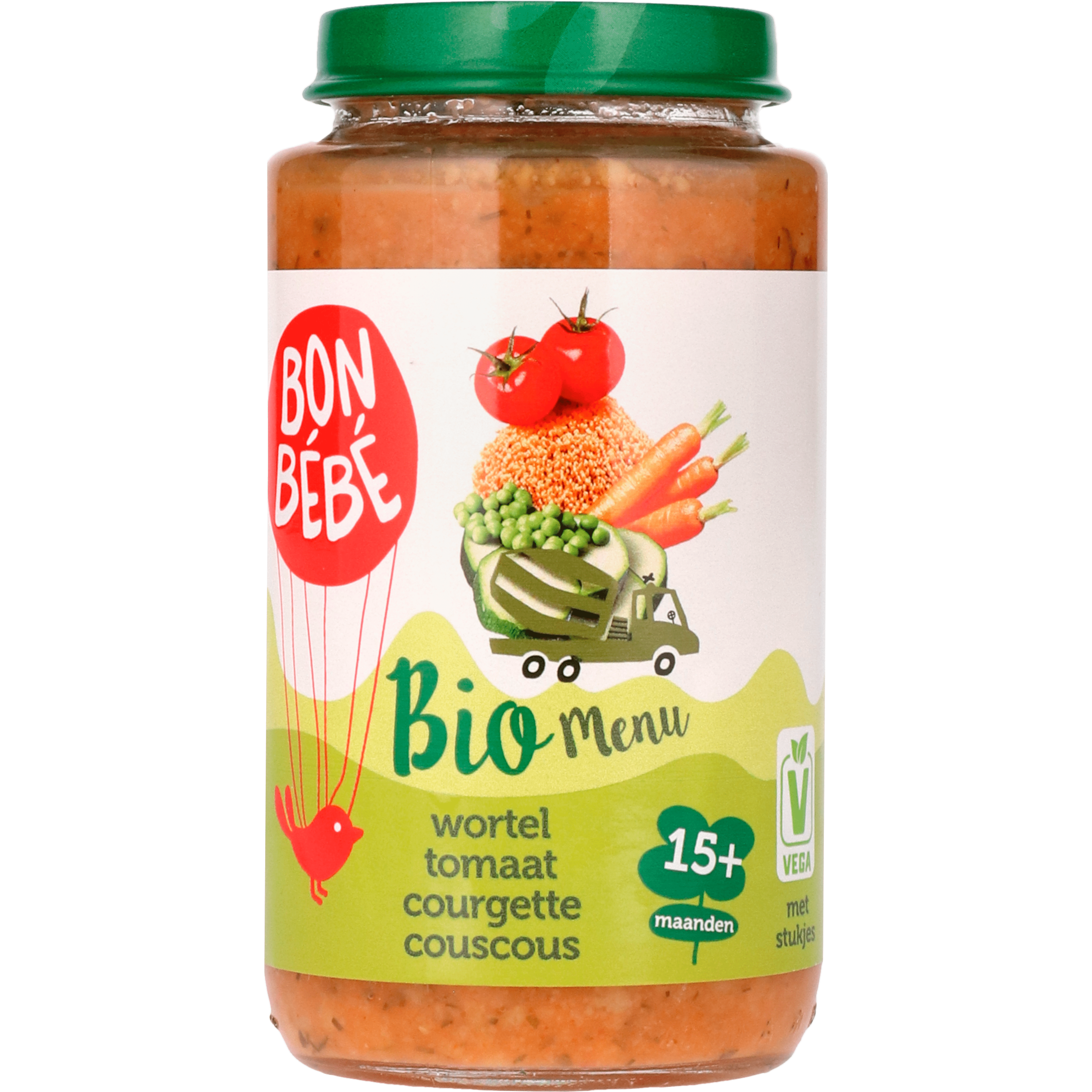 Bonbebe Bio 15+M1513 wortel tomaat courgette