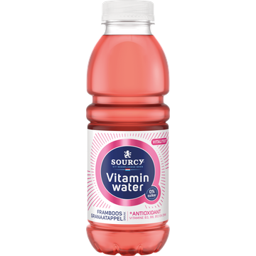 Sourcy Vitaminwater Framboos Granaatappel 500ML