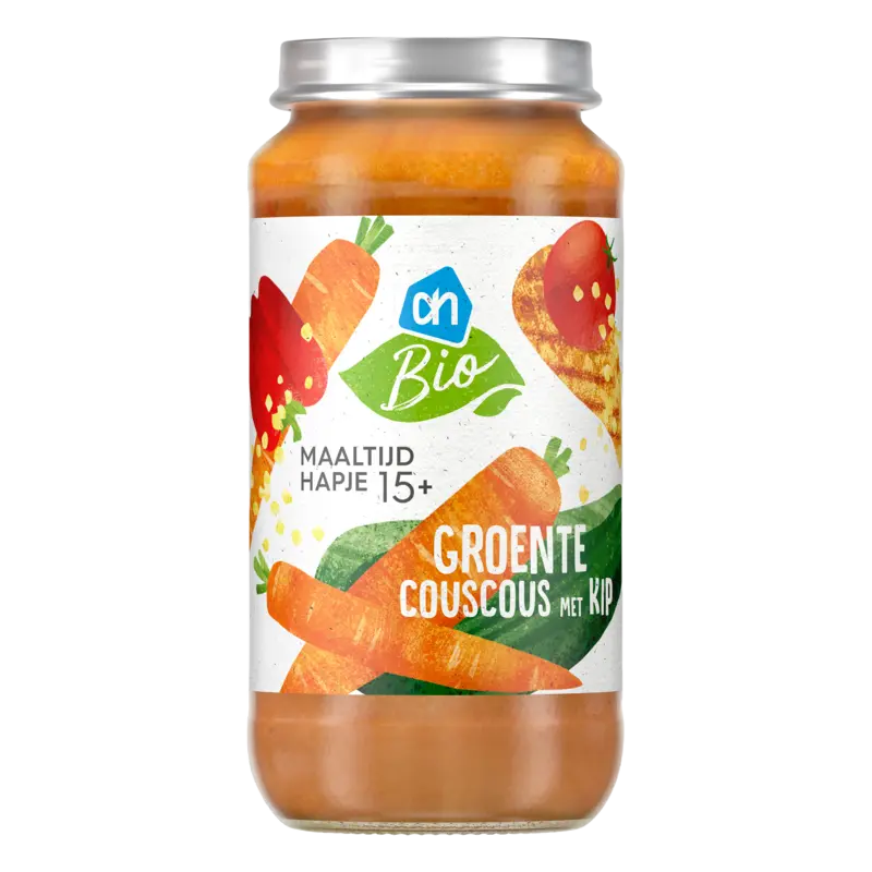 AH Biologisch Maaltijdhapje groente couscous kip 15+