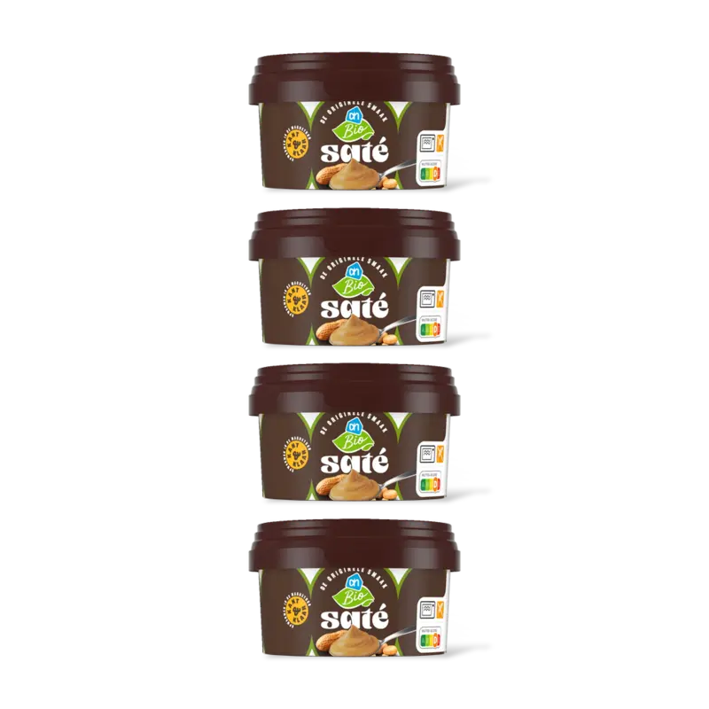 AH Biologisch Satesaus kant & klaar 4-pack