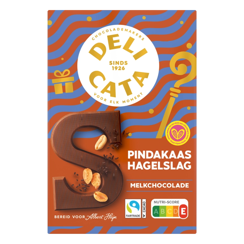 Delicata Chocoladeletter melk pindakaas hagelslag