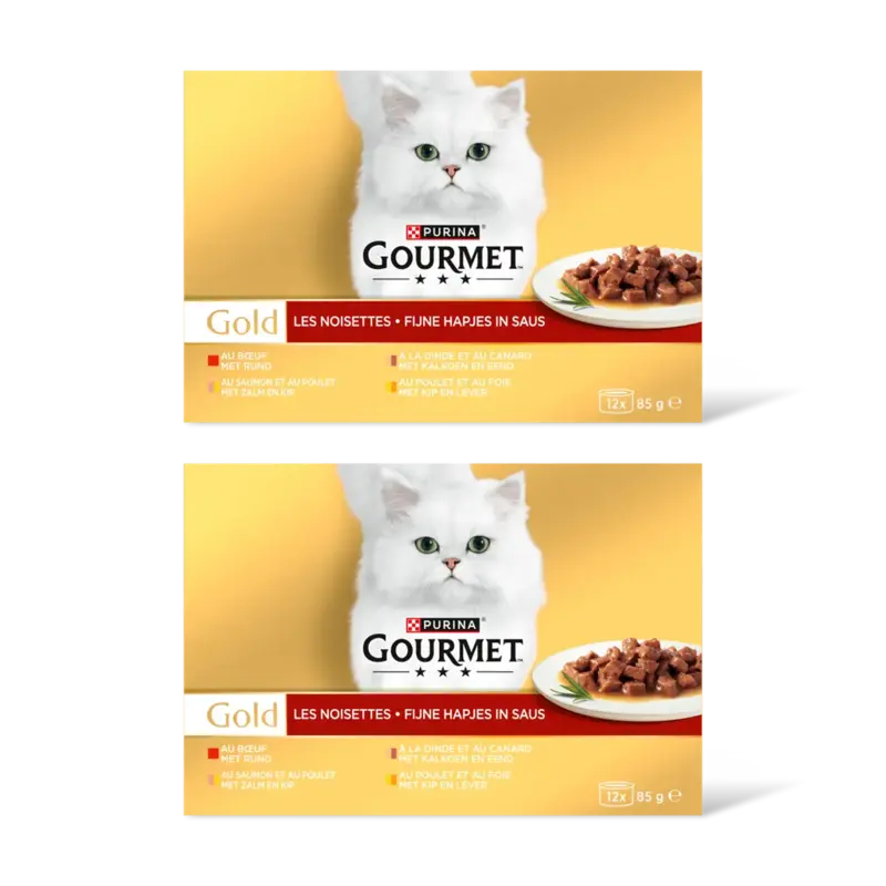 Gourmet Gold fijne hapjes rund kalkoen zalm 2pk