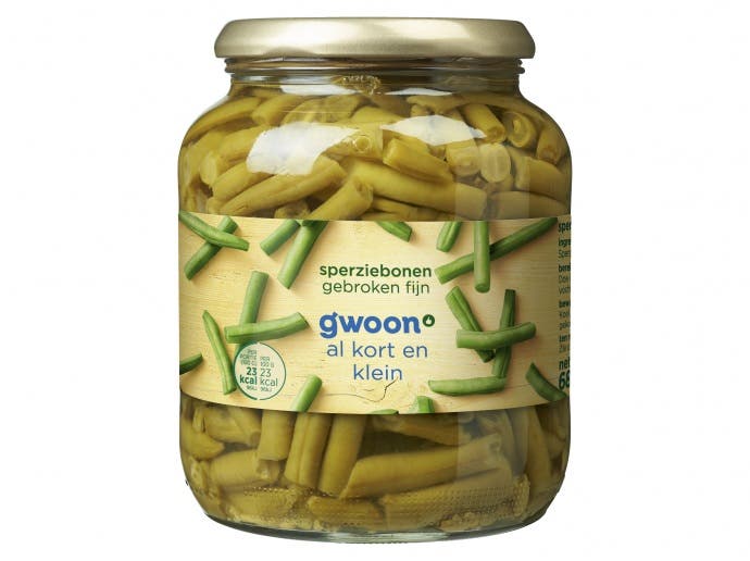 Sperziebonen gebroken