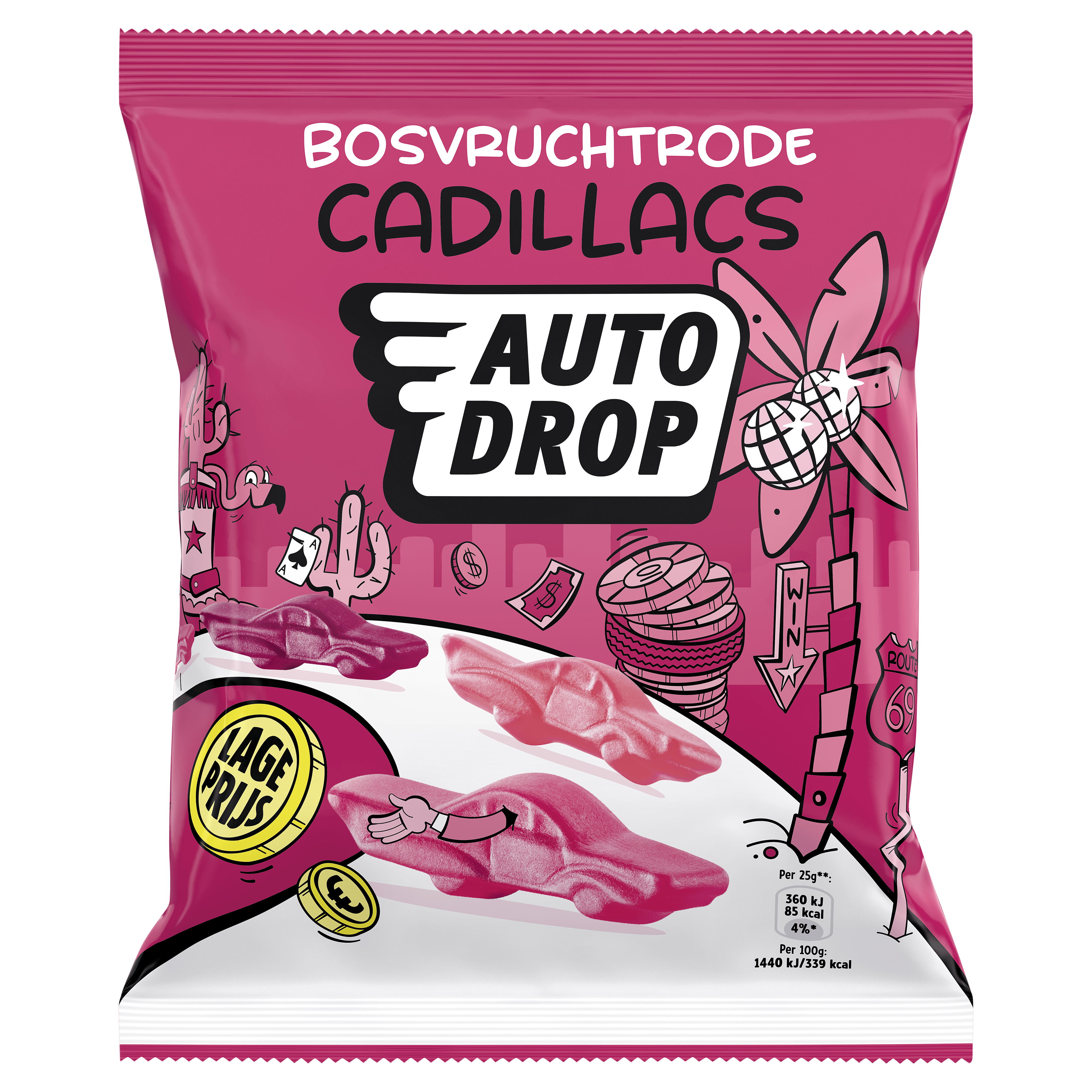 Autodrop Bosvruchtrode Cadillacs