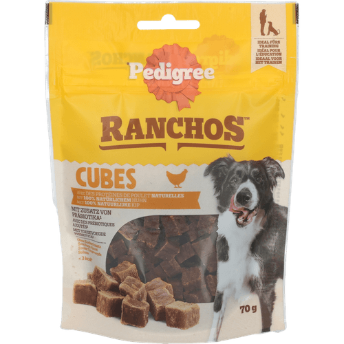 Pedigree Hondensnacks ranchos cubes chicken