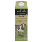 Den Eelder yoghurt boeren halfvol