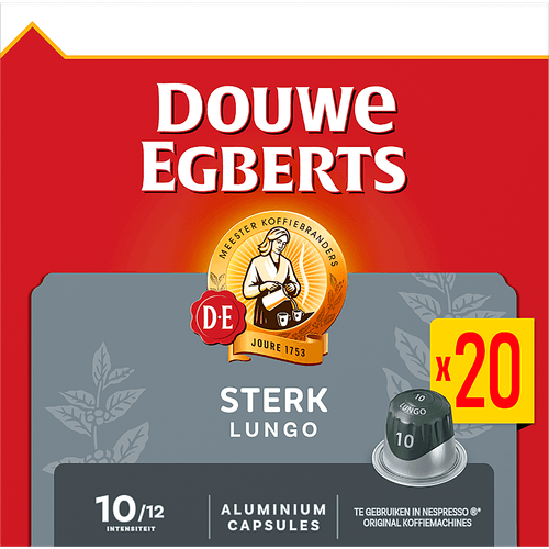 Douwe Egberts Koffiecups lungo extra intens 10