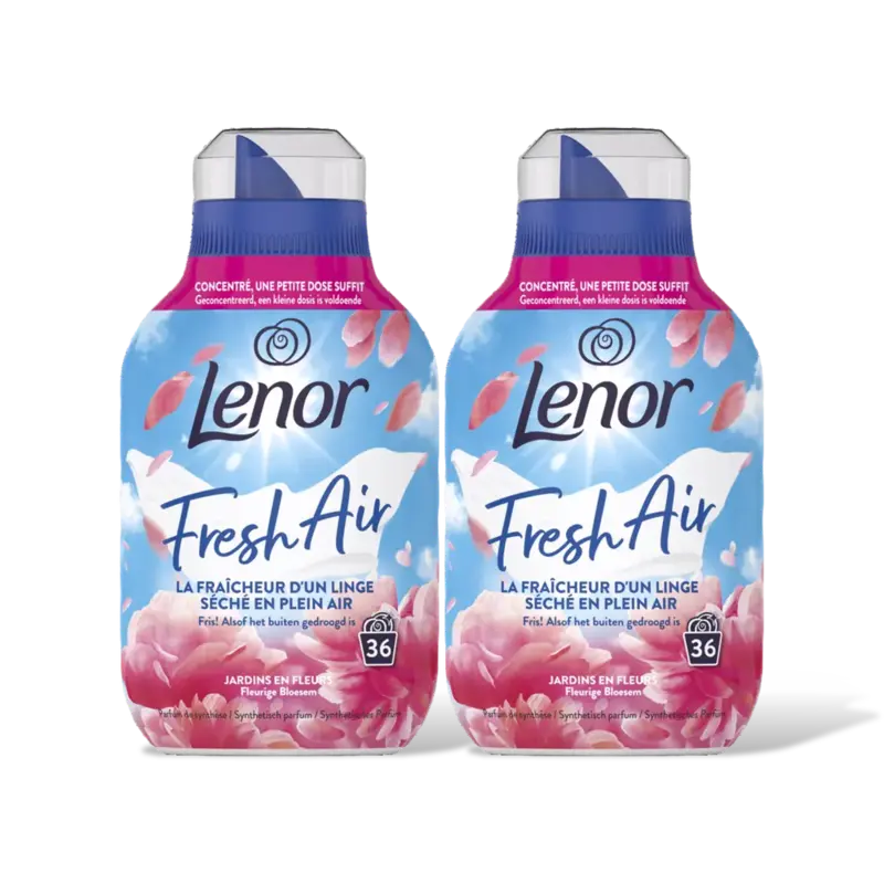 Lenor Fresh air wasverzachtr fleurg bloesm 2pk