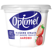 Optimel Magere kwark aardbei 0% vet