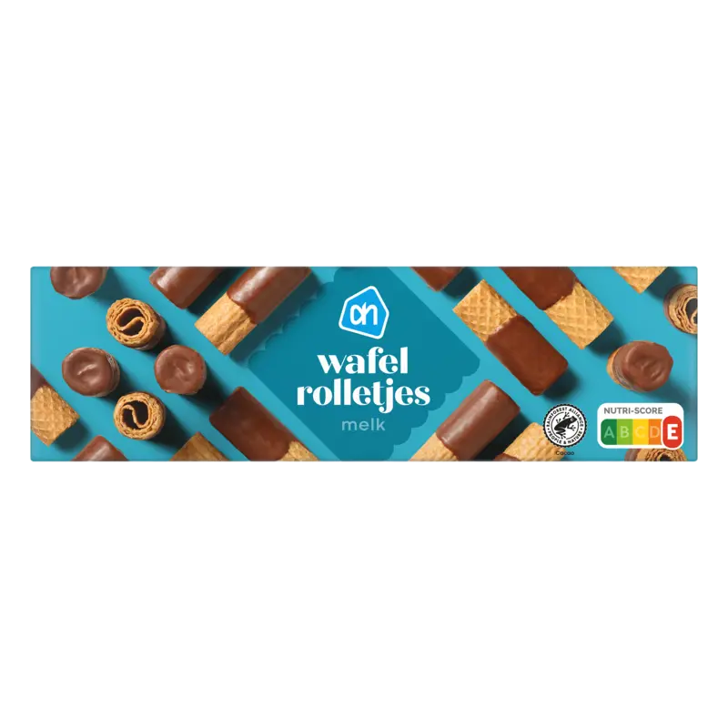 AH Wafelrolletjes melkchocolade