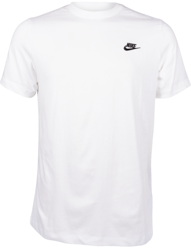Nike Sportswear club t-shirt wit en zwart