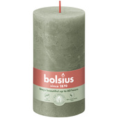 Bolsius stompkaars fresh olive groot