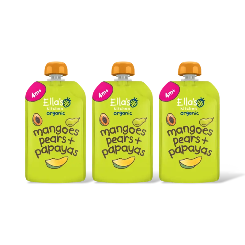 Ella's kitchen Mango's, peren + papaya's 4m+ bio 3-pack