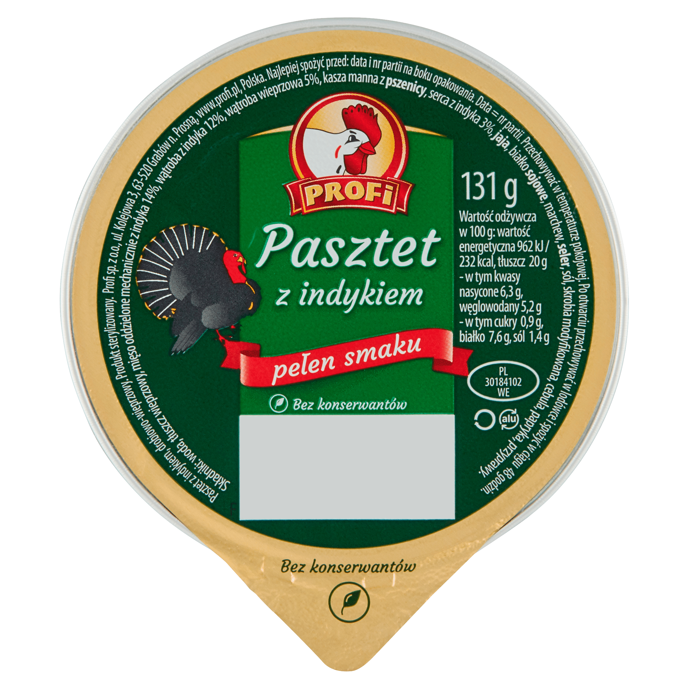 Profi Pasztet Indyka / Kalkoenpate