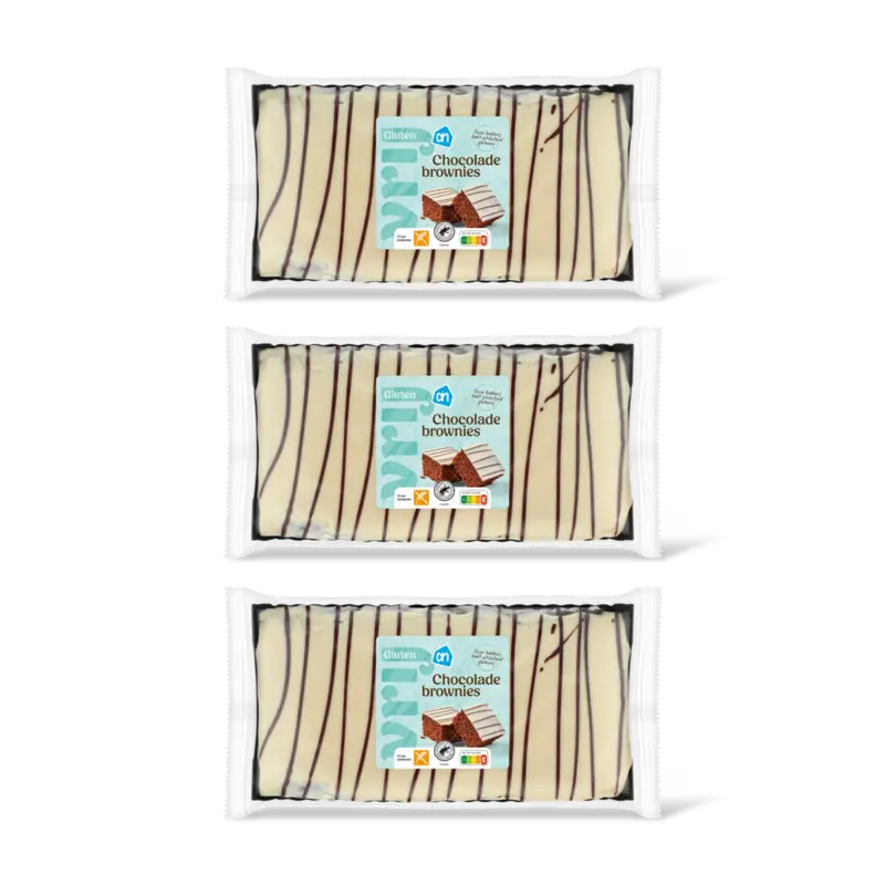 AH Glutenvrij Chocolade brownies 3-pack