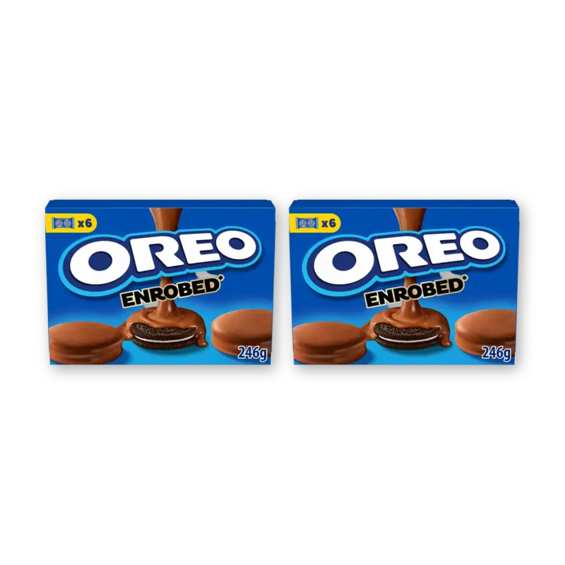 Oreo Koekjes omhuld melkchocosmaak 2-pack