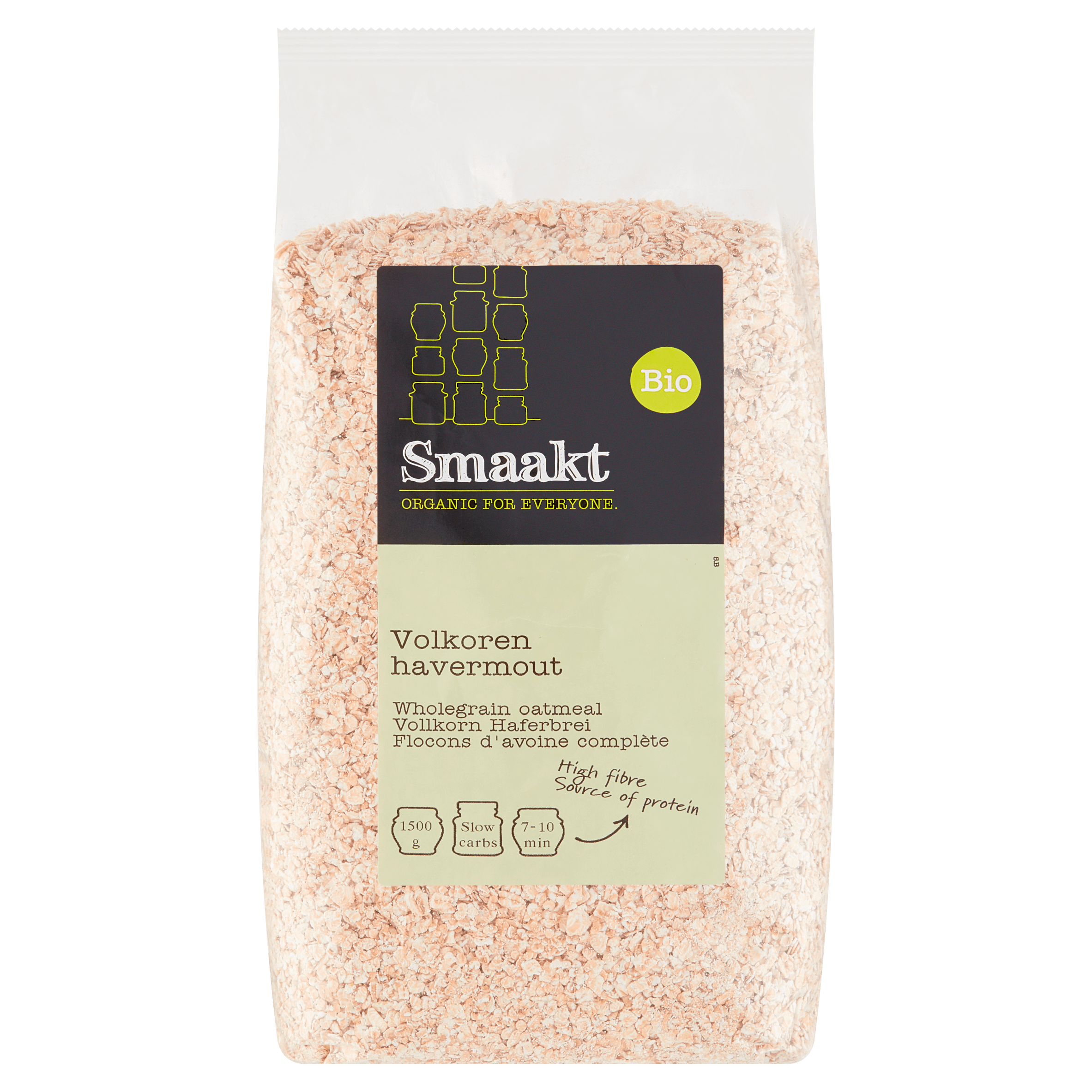 Smaakt Volkoren havermout XL biologisch