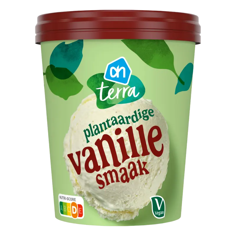AH Terra Plantaardige vanille smaak ijs