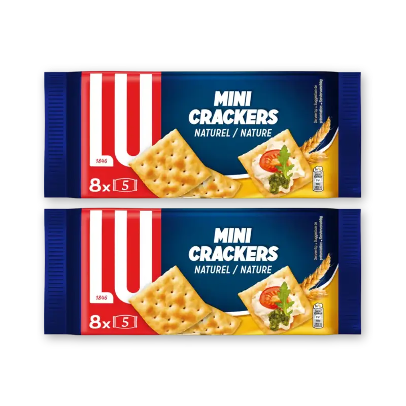 LU Mini crackers naturel 2-pack