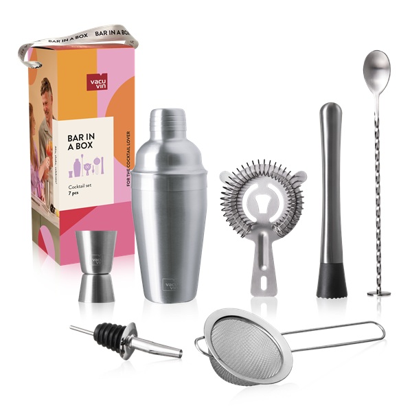 Vacu Vin Cocktail Lover Set - Bar in a Box 7 delig