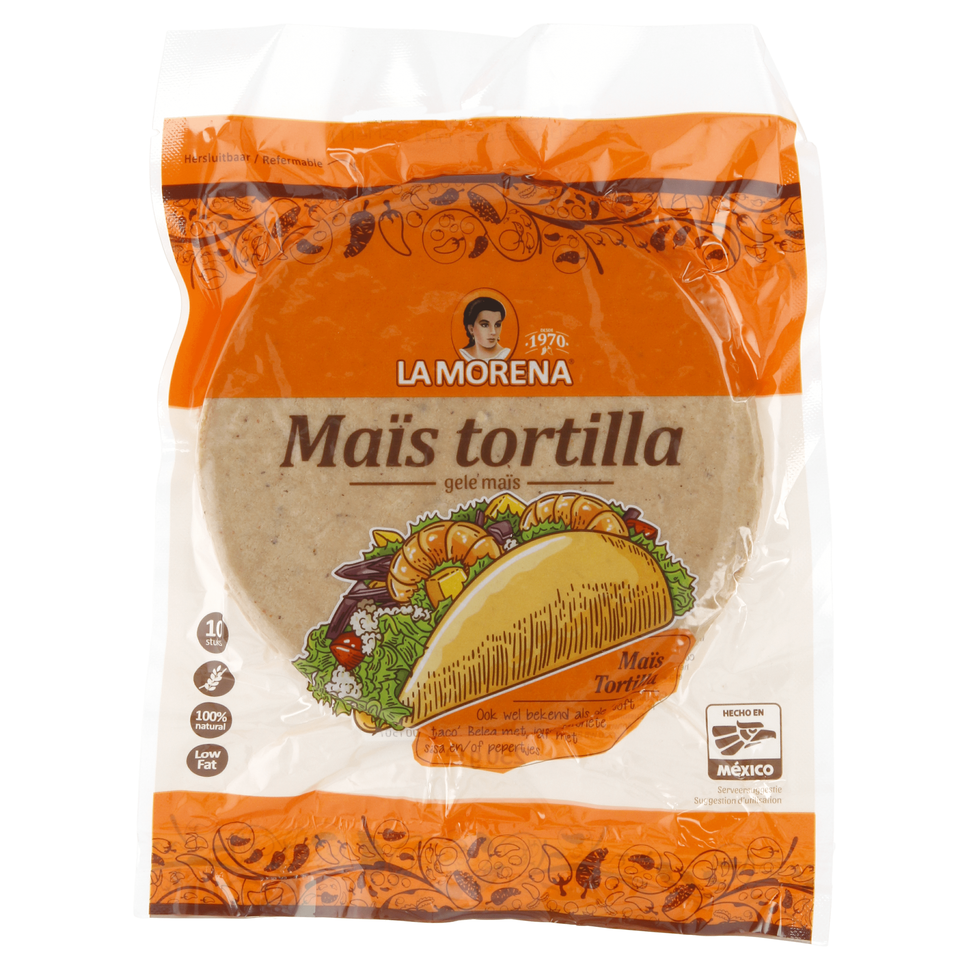 La Morena Gele maïs tortilla