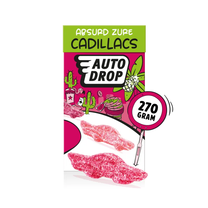 Autodrop Absurd zure cadillacs