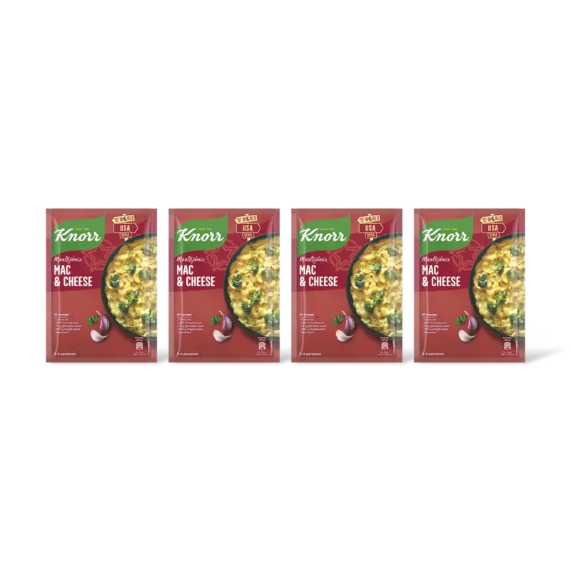 Knorr Maaltijdmix mac & cheese 4-pack