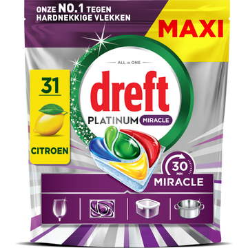 Dreft Platinum Miracle All-In-One, 31X