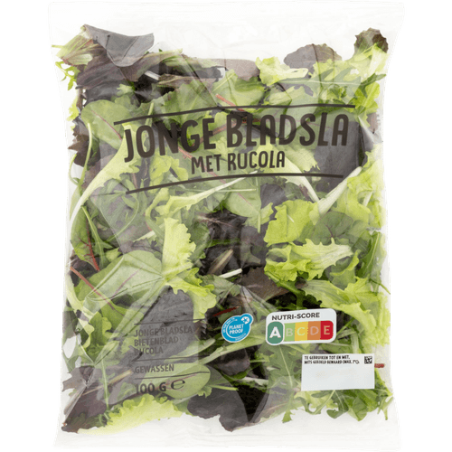 Jonge bladsla met rucola
