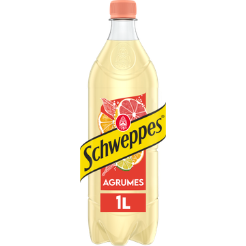 Schweppes Citrussmaken met Sinaasappel, Pompelmoes, Limoen en Mandarijn 1 L