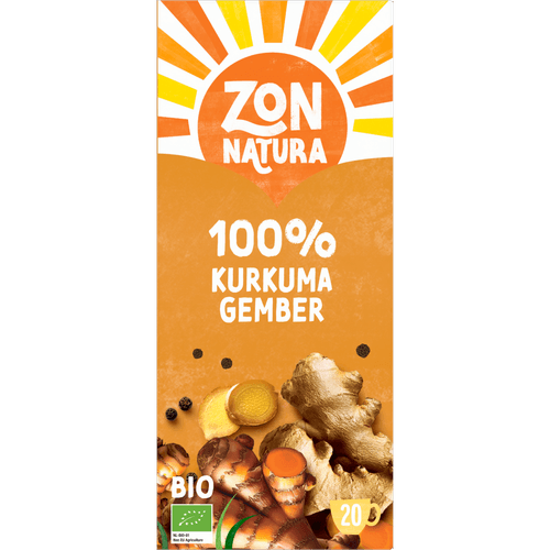 Zonnatura Biologische thee 100% kurkuma gember