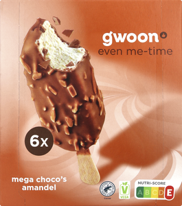 G'woon Mega Chocos Amandel