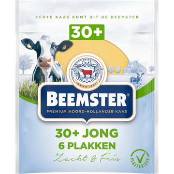 Beemster 30+ Jong Kaas 6 Plakken 0,150 kg