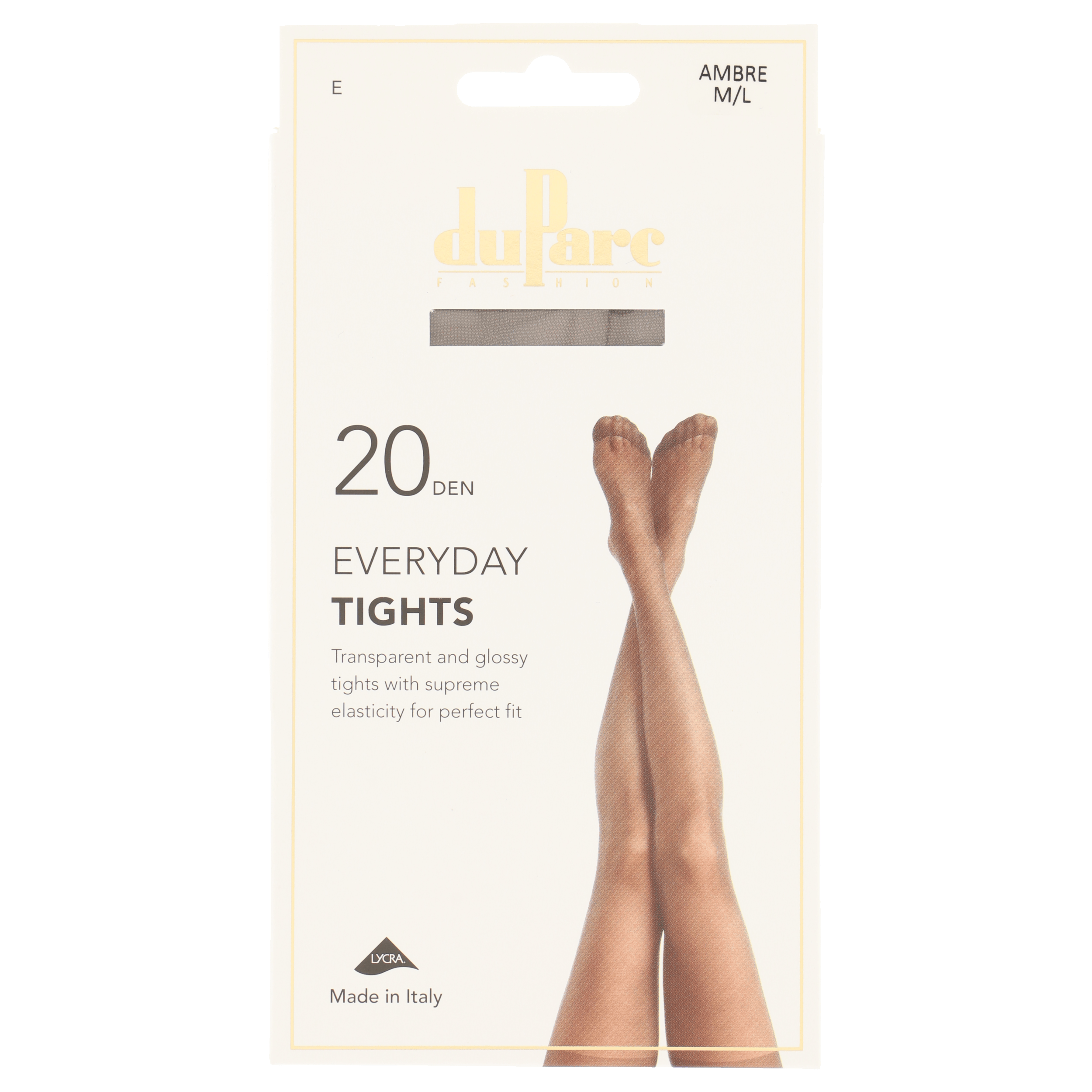 DuParc Panty Lycra 20D Glans Ambre ML
