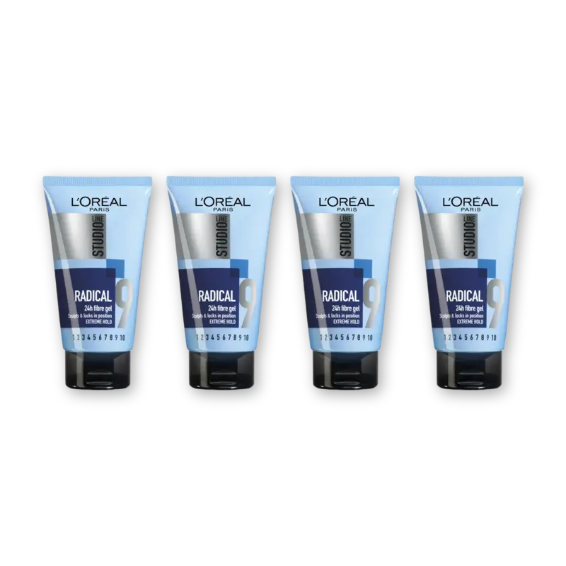 Studio Line Radical fiber gel extreme hard 4-pack