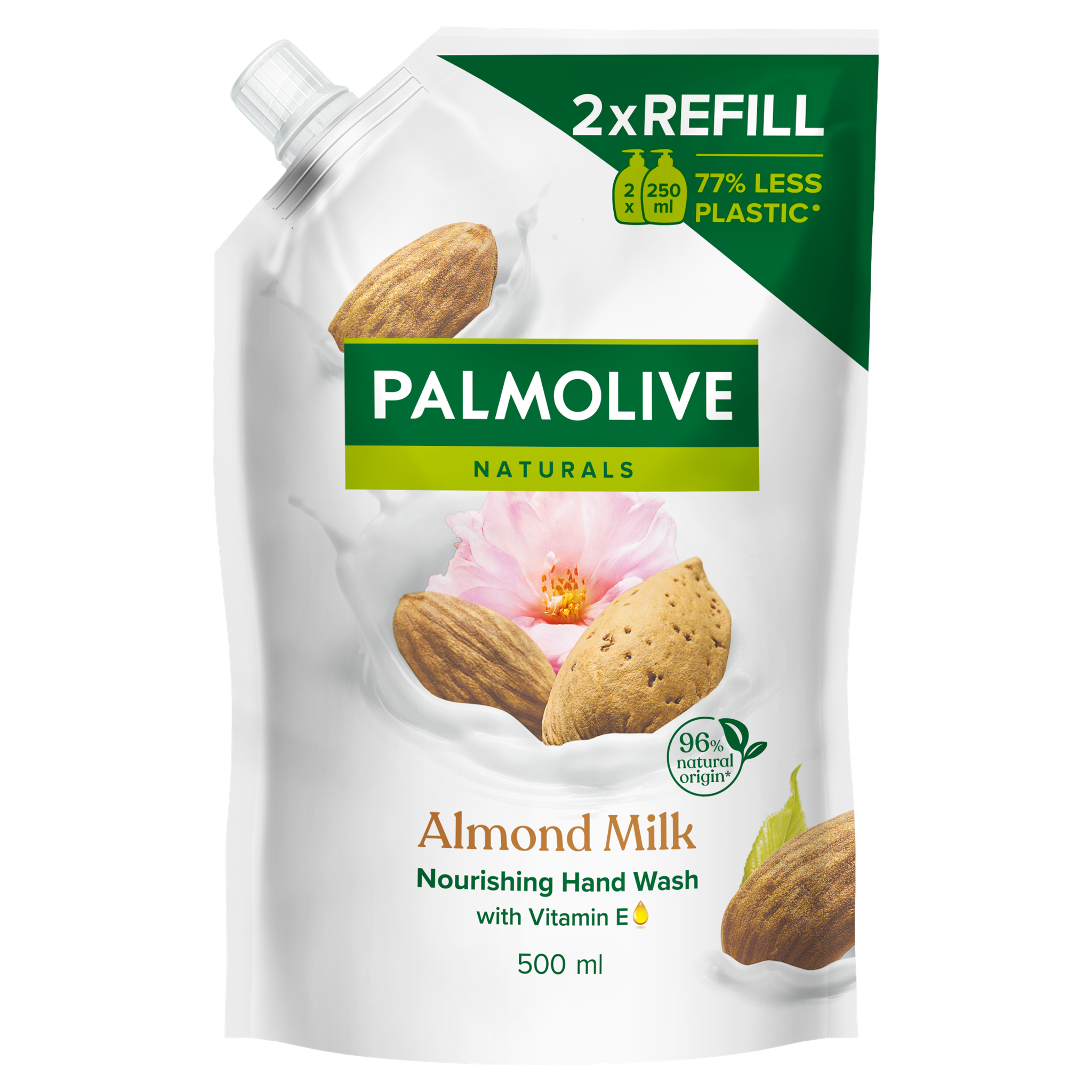 Palmolive Naturals Melk & Amandel Handzeep Navulzak 500 ML