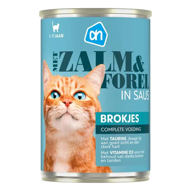 AH Blik brokjes zalm forel