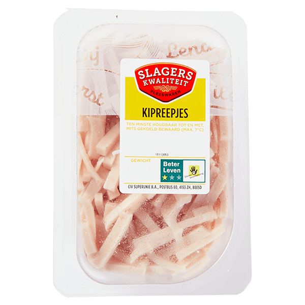 Slagers kwaliteit Kipreepjes