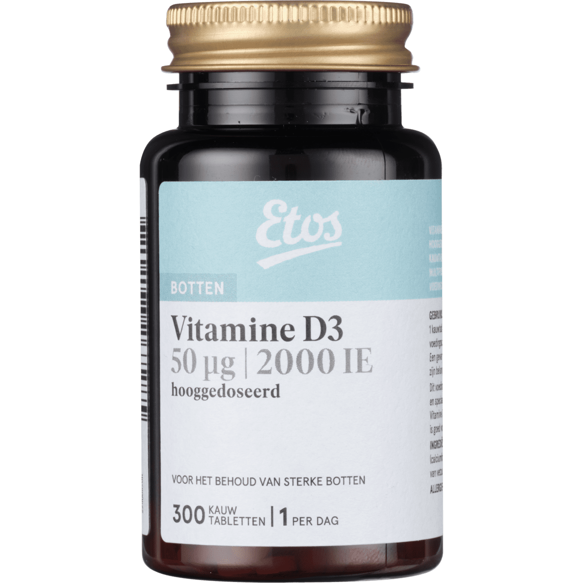 Etos Vitamine D3 50 µg  Multi Vitamine Fruit Kauwtabletten 300 stuks