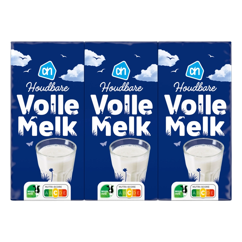 AH Houdbare volle melk 6-pack