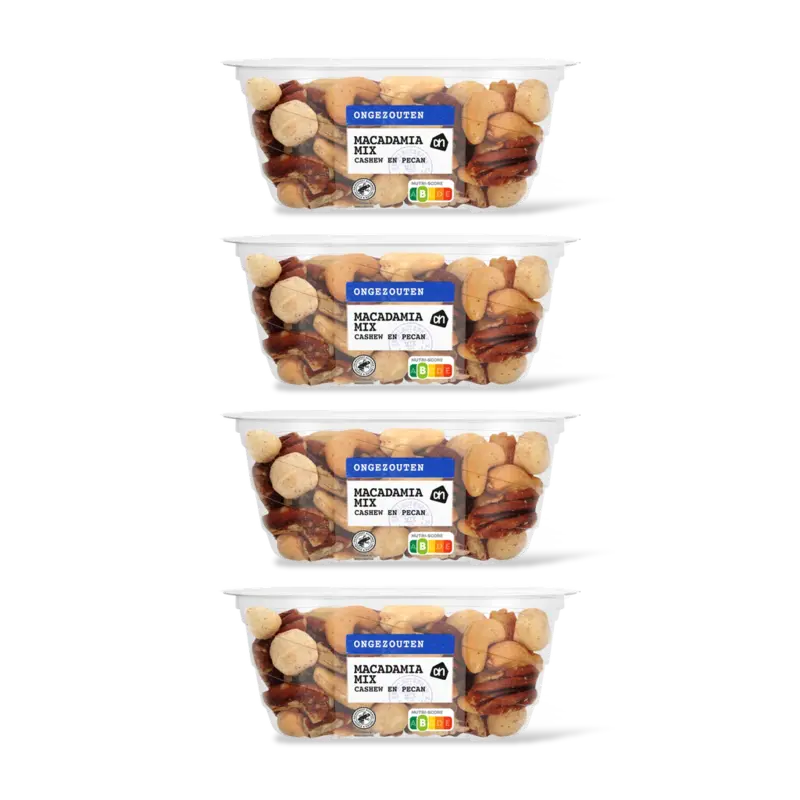 AH Macadamiamix ongezouten 4-pack