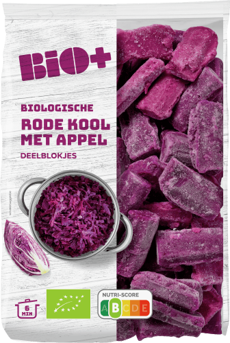 Bio+ Rode kool met appel
