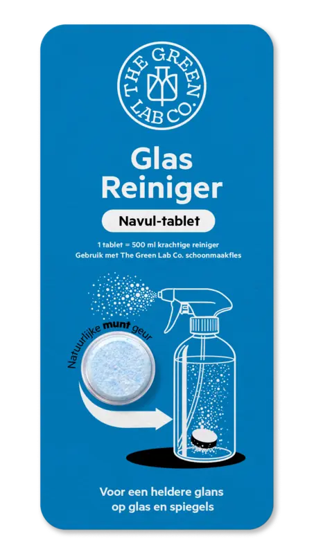 The Green Lab Co. Glasreiniger munt navul-tablet