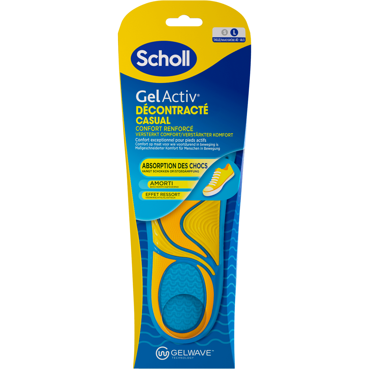 Scholl GelActiv Insoles Casual S
