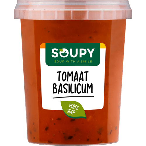 Soupy Tomaat basilicum soep vers